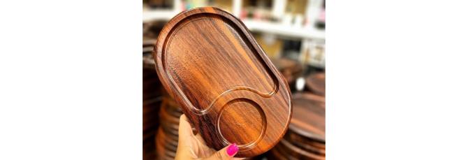 سینی سرو چوبی|خرید آنلاین ارزان فروشگاه اینترنتی سام سل 
